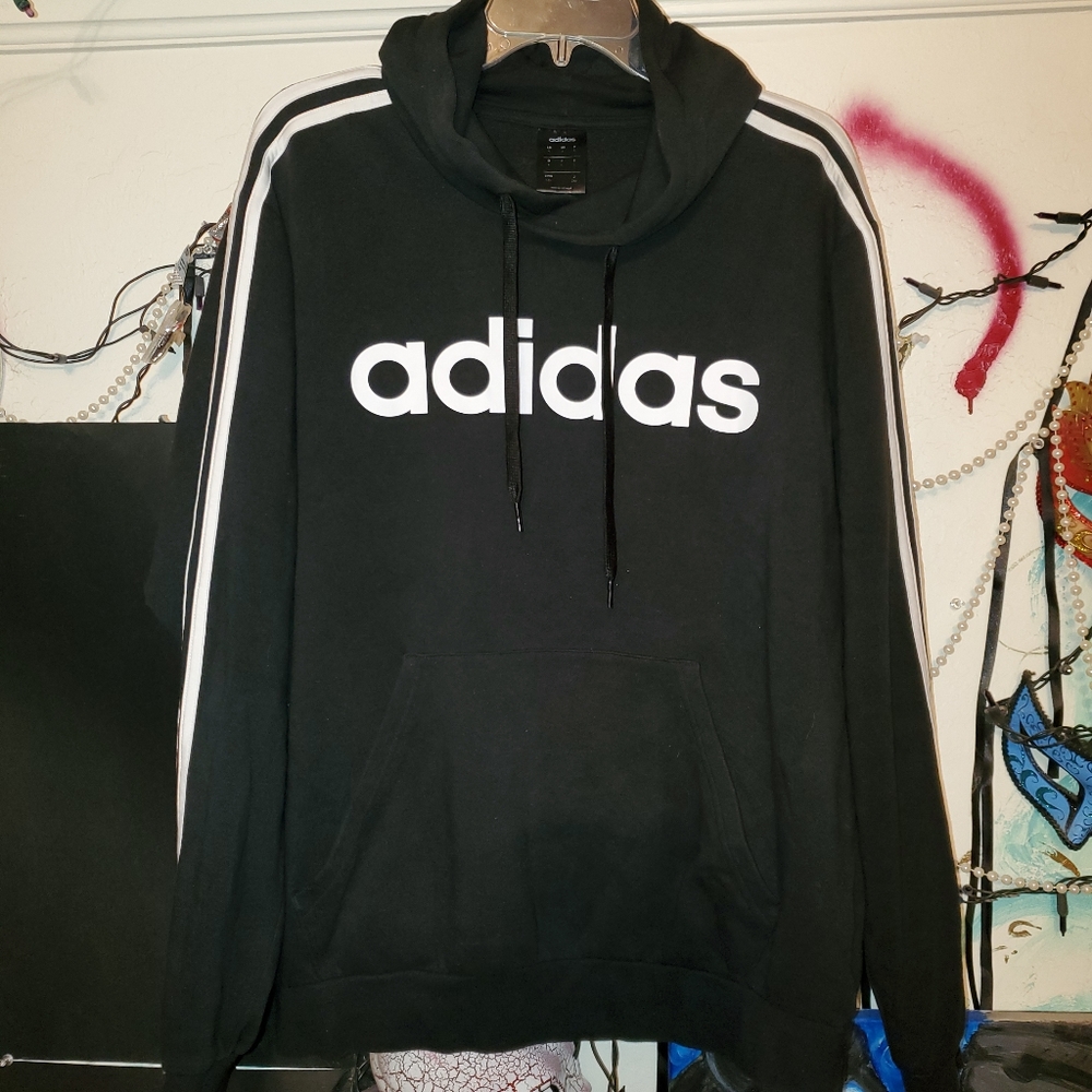 🖤Mens Adidas Black Hoodie 🖤 - Picture 2 of 5